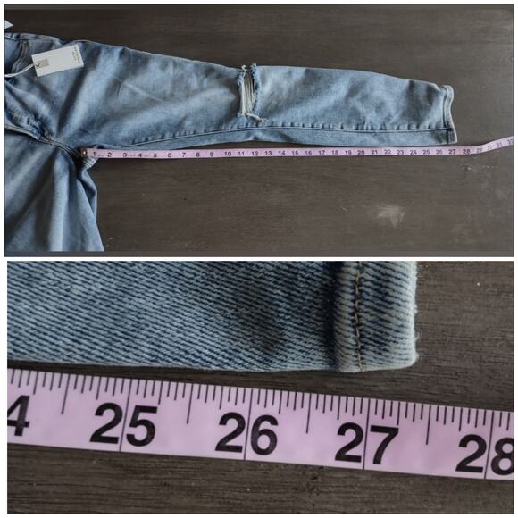 Good American Good Legs Skinny Distressed in Indigo Size 6/28 - Picture 6 of 16